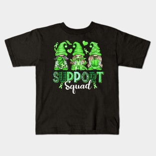 Funny Gnomies Support Squad Mental Health Awareness Kids T-Shirt